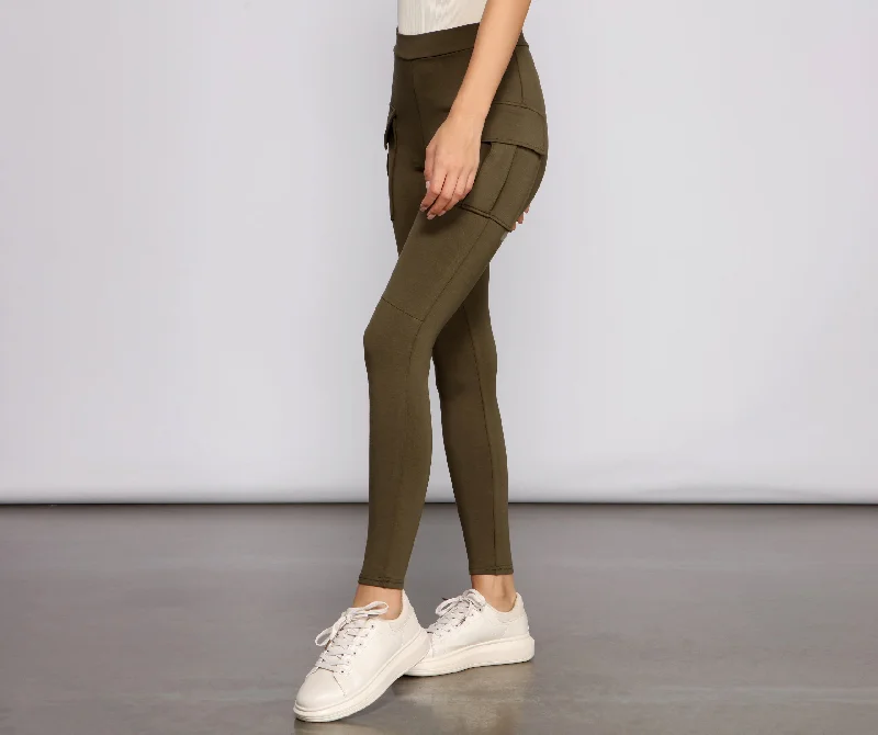 Lead With Style Cargo Detail Leggings