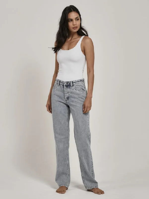 Rachel Mid Straight Jean - Garage Blue