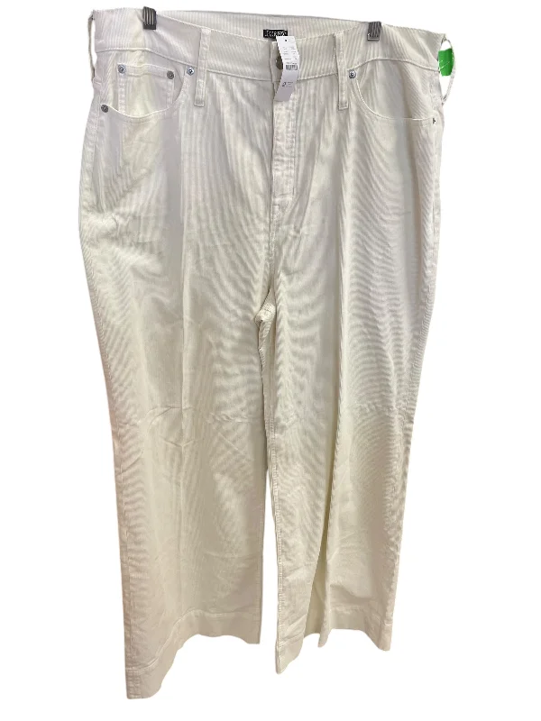 Pants Corduroy By J. Crew In Cream, Size: 18