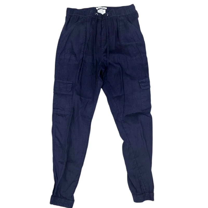 Pants Linen By Nicole Miller In Navy, Size: 10