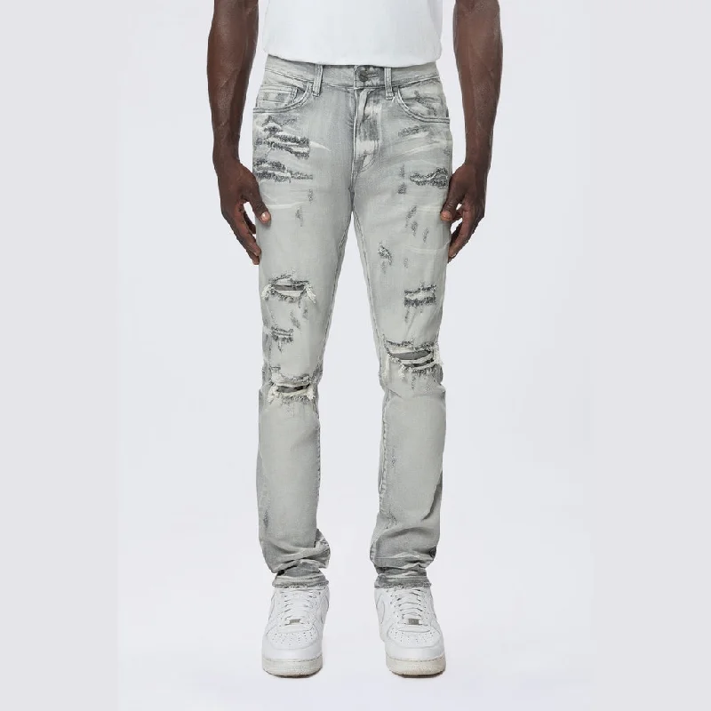 Slim Vintage Washed Jeans - Breezy Grey