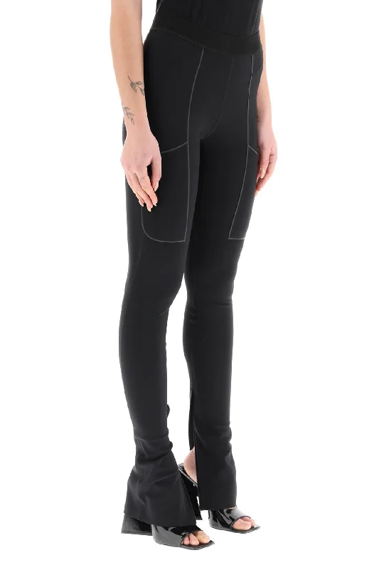 zippered cuff leggings