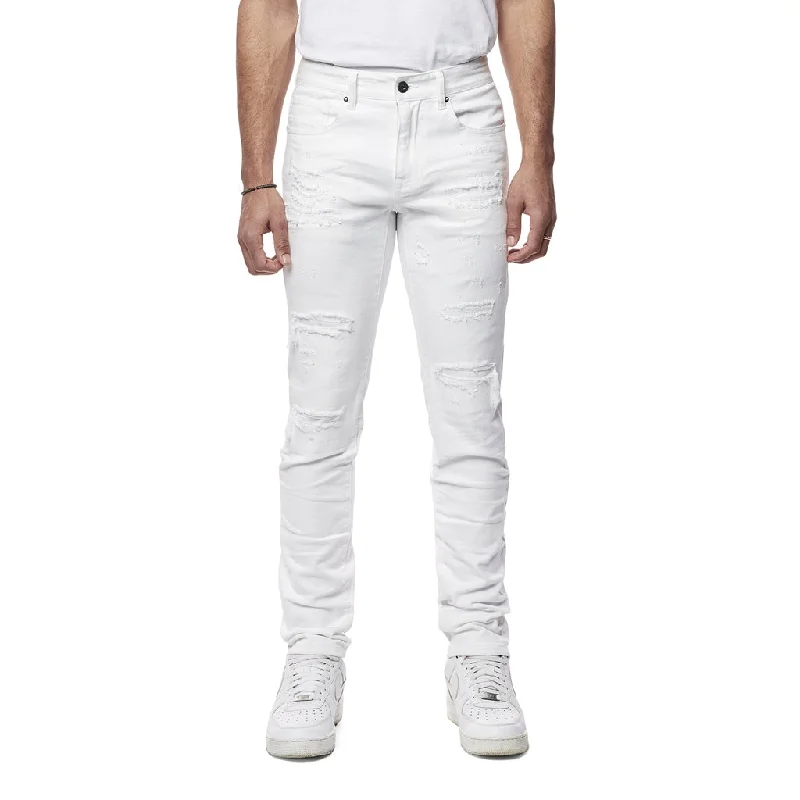 Slim Vintage Washed Jeans - White