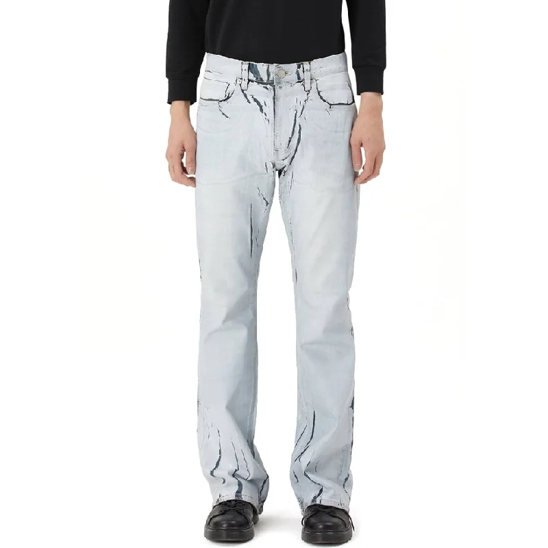 Lazy Bootcut Matt Foil Jeans - Matte Foil Blue