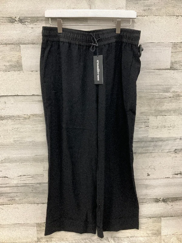 Pants Wide Leg By Karl Lagerfeld In Black, Size: 8