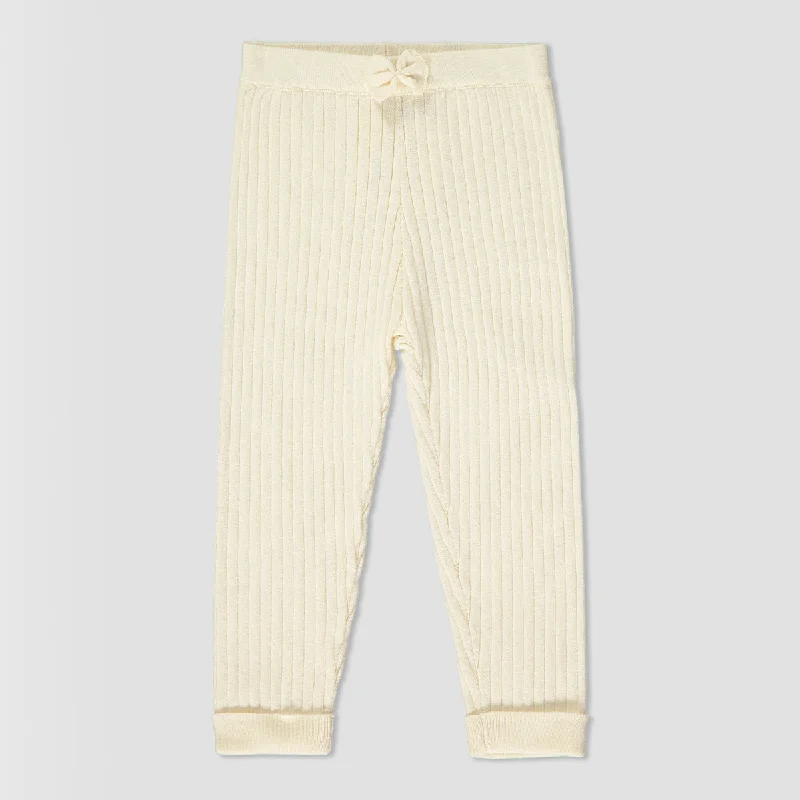 Kew leggings in ivory knit