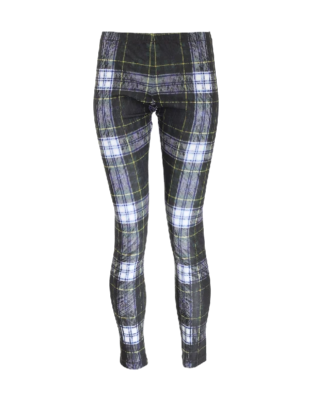 Printed Plaid Leggings