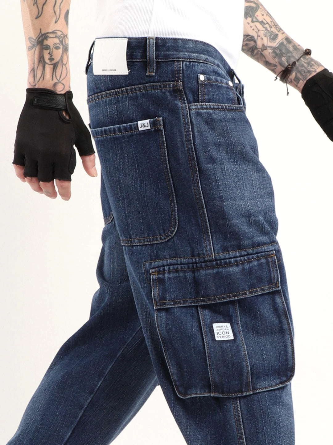 Driftwood Blue Denim Cargo