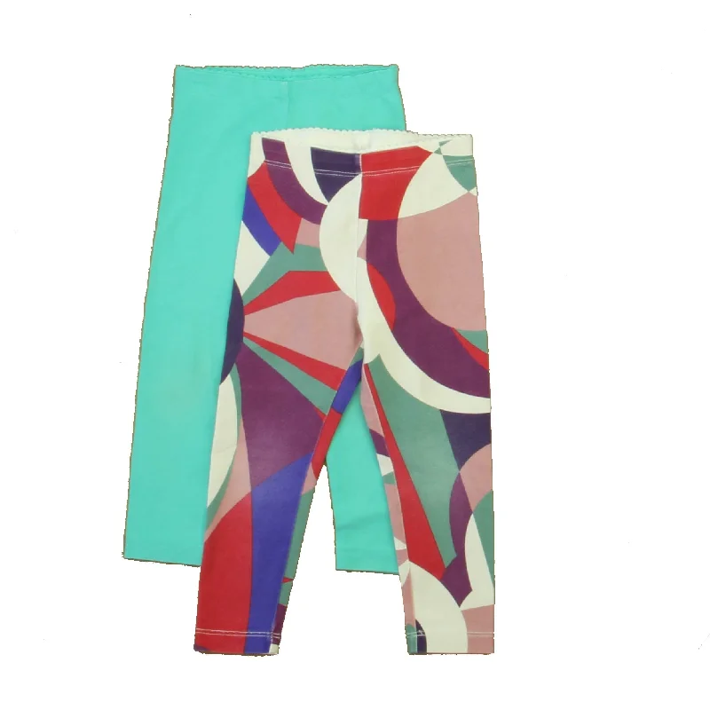 Tea Girls Aqua | Purple | Ivory Leggings