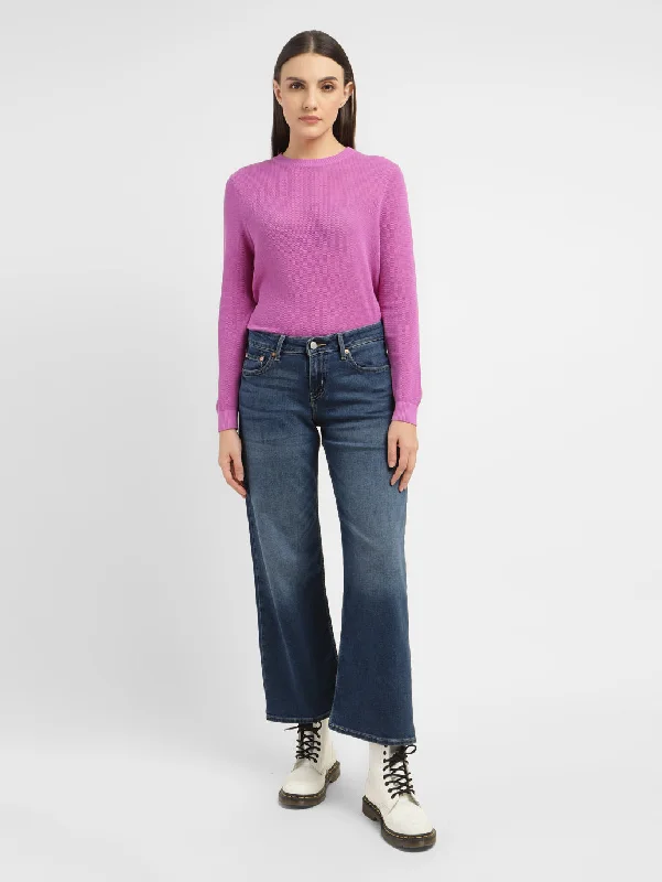 Women's High Rise Straight Fit Jeans