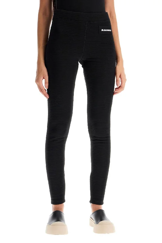 "jersey knit leggings with