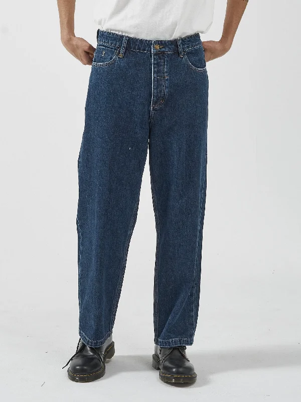 Big  Slacker Denim Jean - Dark Rinse Blue