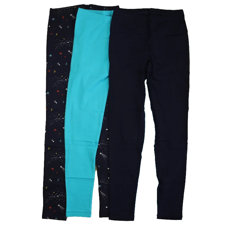 Mightly Girls Navy | Turquoise Leggings