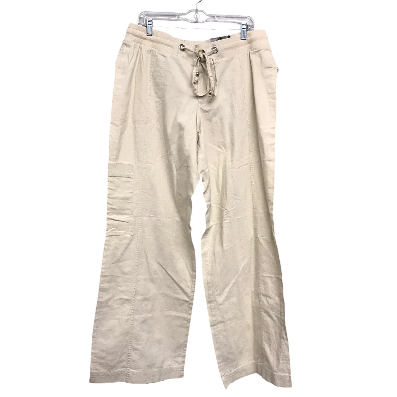 Pants Linen By Lane Bryant In Tan, Size:16