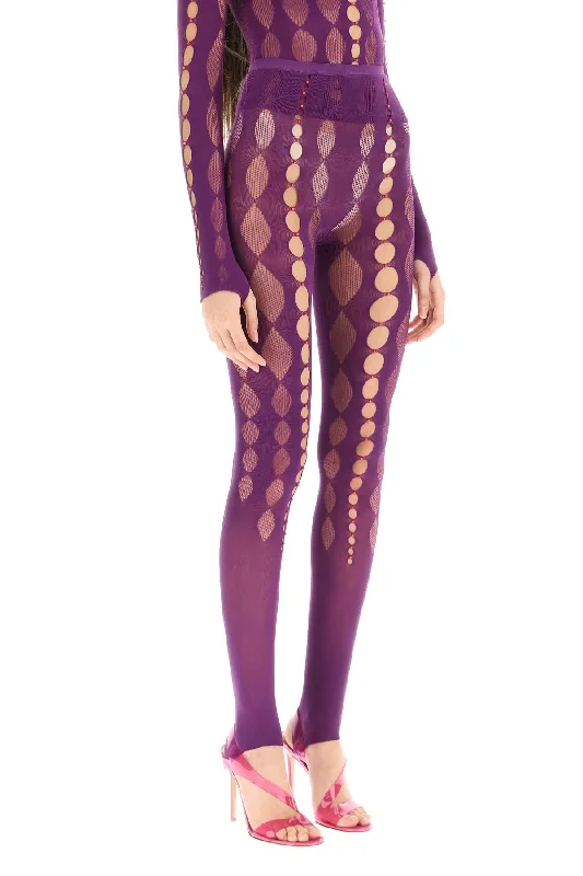 beaded see-through leggings