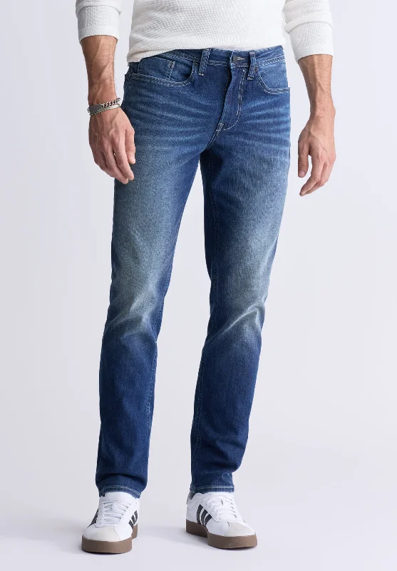 Evan-X Denim Men’s Slim Straight Leg Jeans, Blue BPMD12633EW