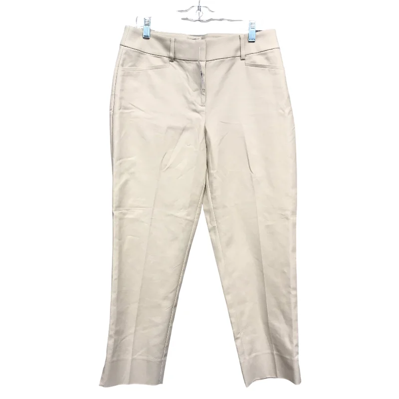 Pants Cropped By Loft In Beige, Size:4