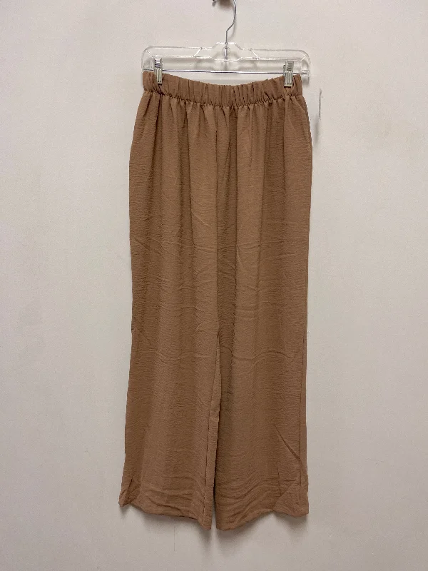 Pants Wide Leg By Clothes Mentor In Tan, Size: 12