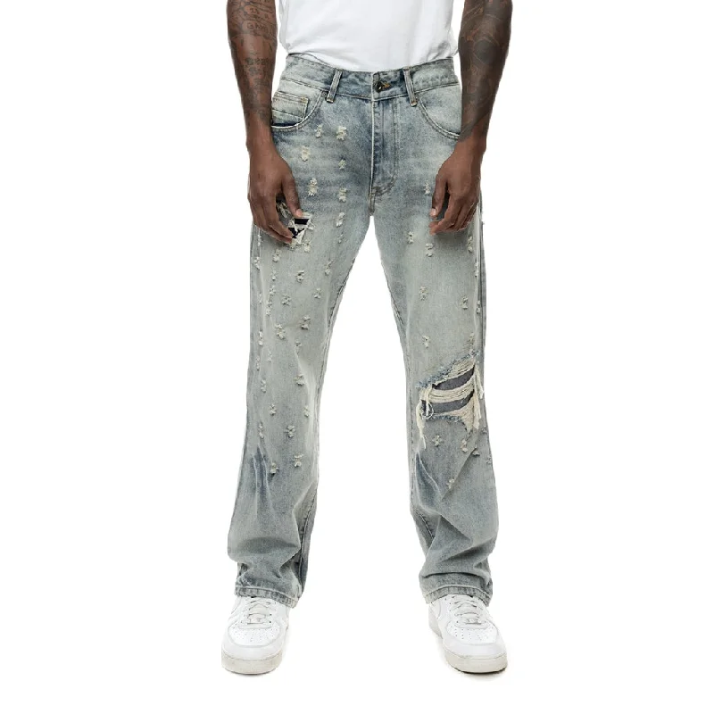 Semi Wide Shotgun Jeans - Industrial Blue