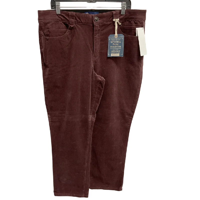 Pants Corduroy By Democracy In Purple, Size: 18