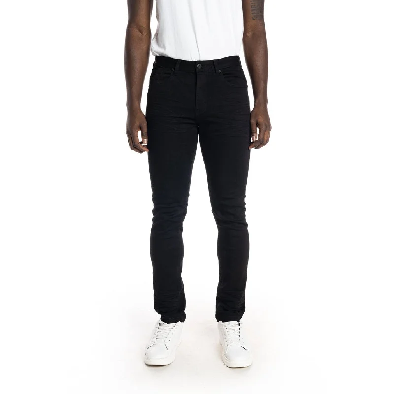 Slim Stone Washed Jeans - Jet Black