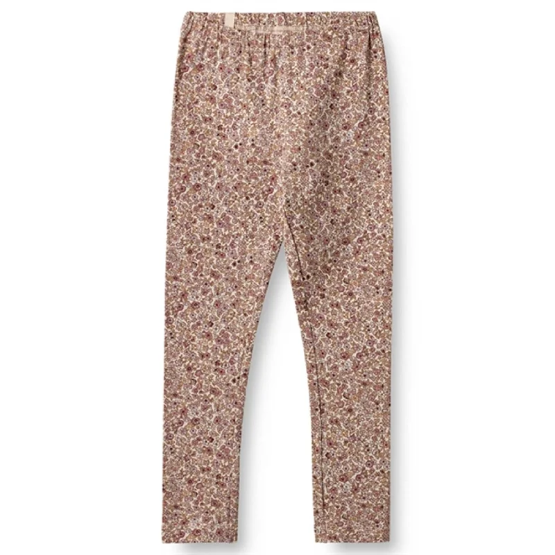 Wheat Grey Rose Flowers Jules Jersey Leggings