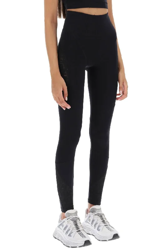 sports leggings with lettering