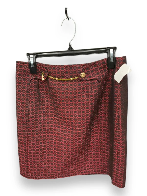 Skirt Mini & Short By Etcetra In Red Black, Size: 6