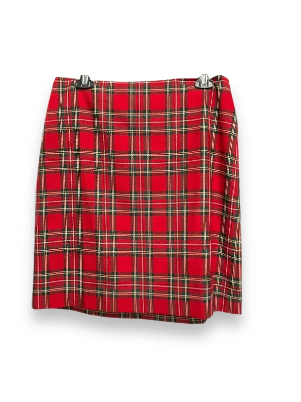 Skirt Mini & Short By Talbots In Plaid Pattern, Size: S