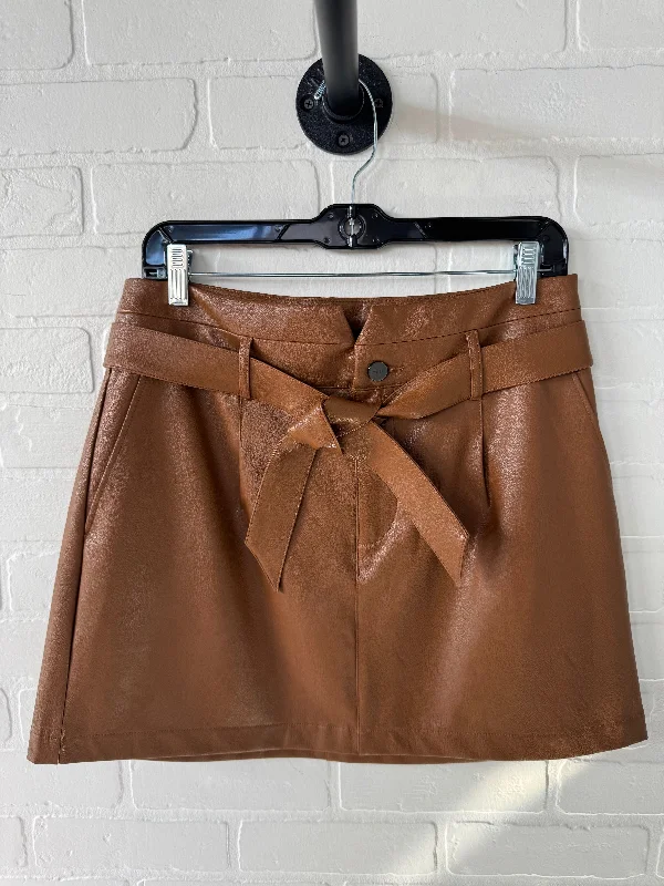 Skirt Mini & Short By Paige In Brown, Size: 8