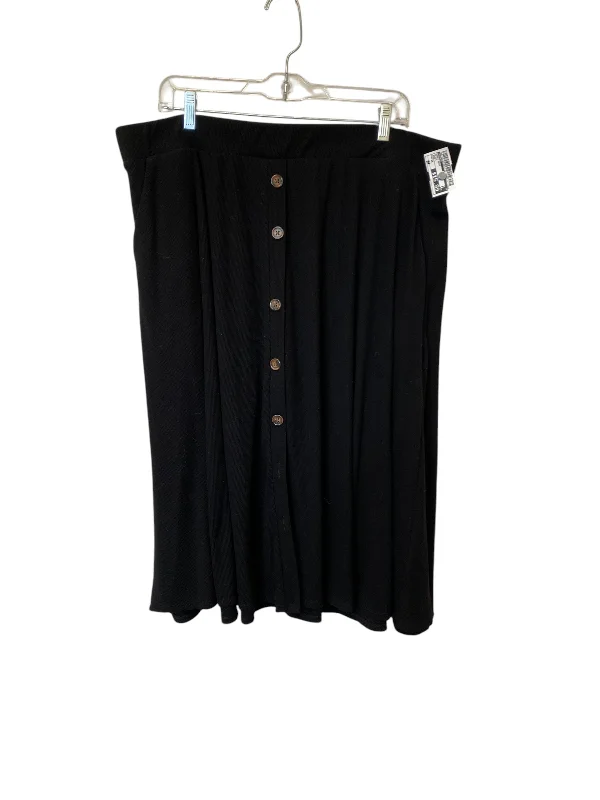 Skirt Maxi By Torrid In Black, Size: 3x