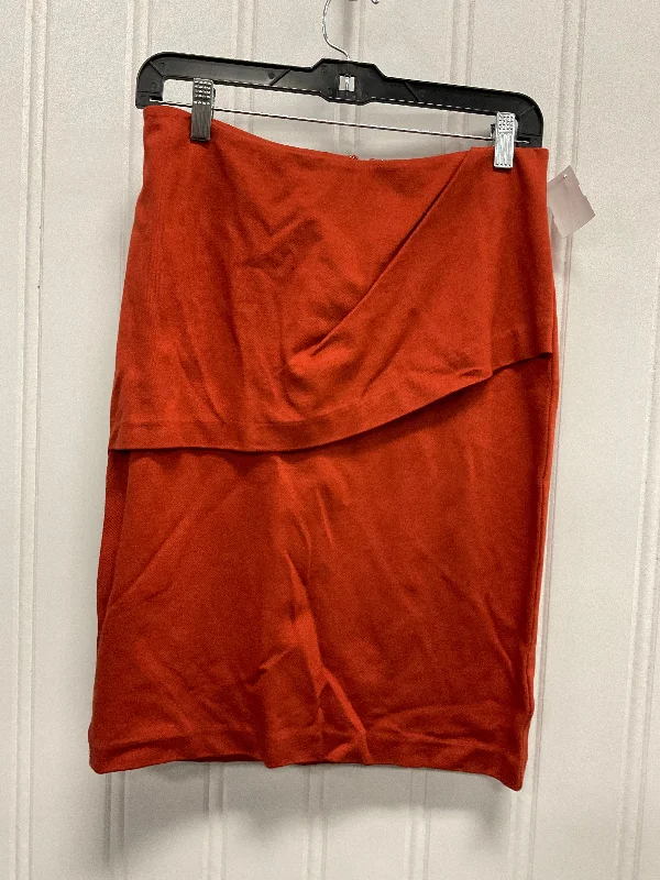 Skirt Midi By Cabi In Orange, Size: 6