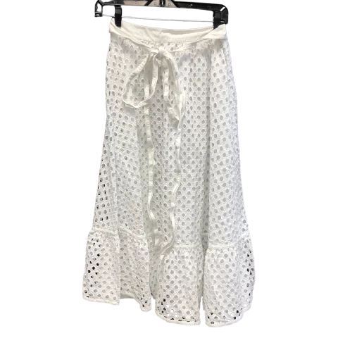 Skirt Designer By Tory Burch In White, Size: 0