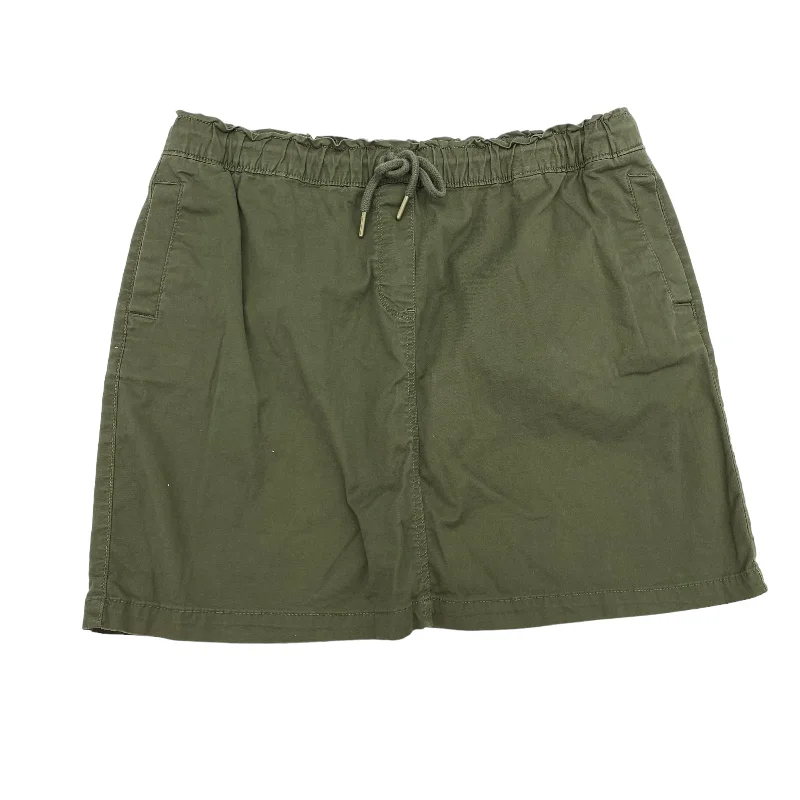 GREEN SKIRT MINI & SHORT by CROFT AND BARROW Size:XL