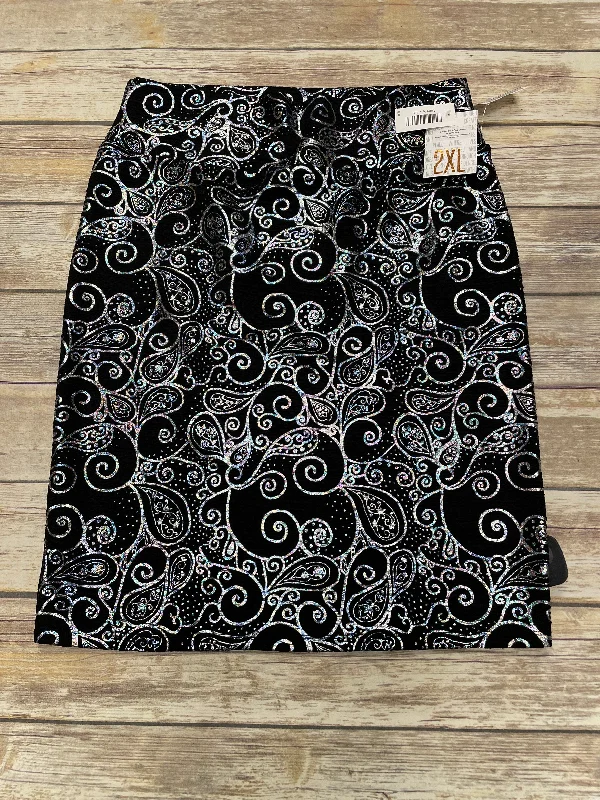 Skirt Midi By Lularoe In Black, Size: 2x