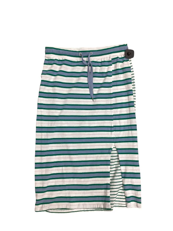 Skirt Designer By Maeve In Striped Pattern, Size: M