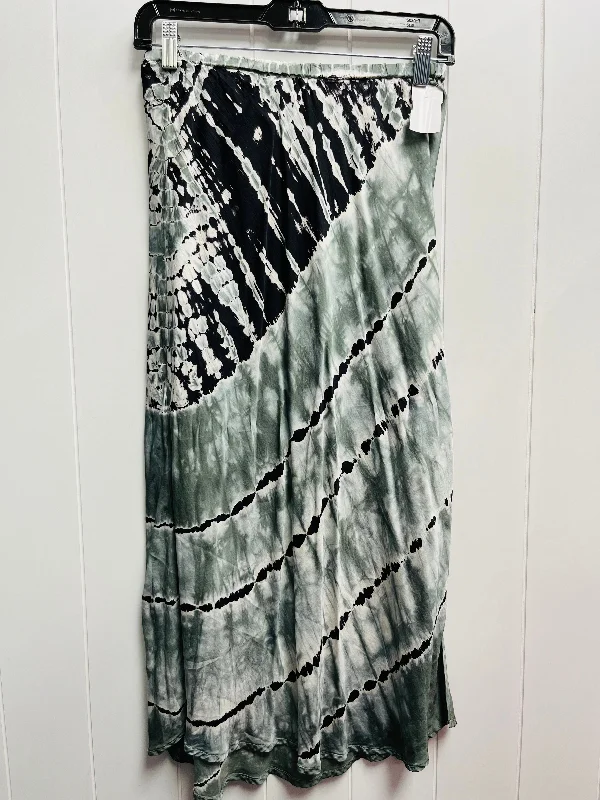 Skirt Maxi By Young Fabulous & Broke In Black & Green, Size: S