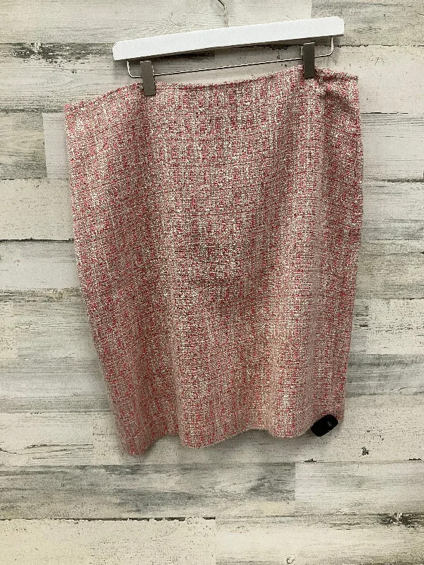 Skirt Mini & Short By Talbots In Pink, Size: Xl