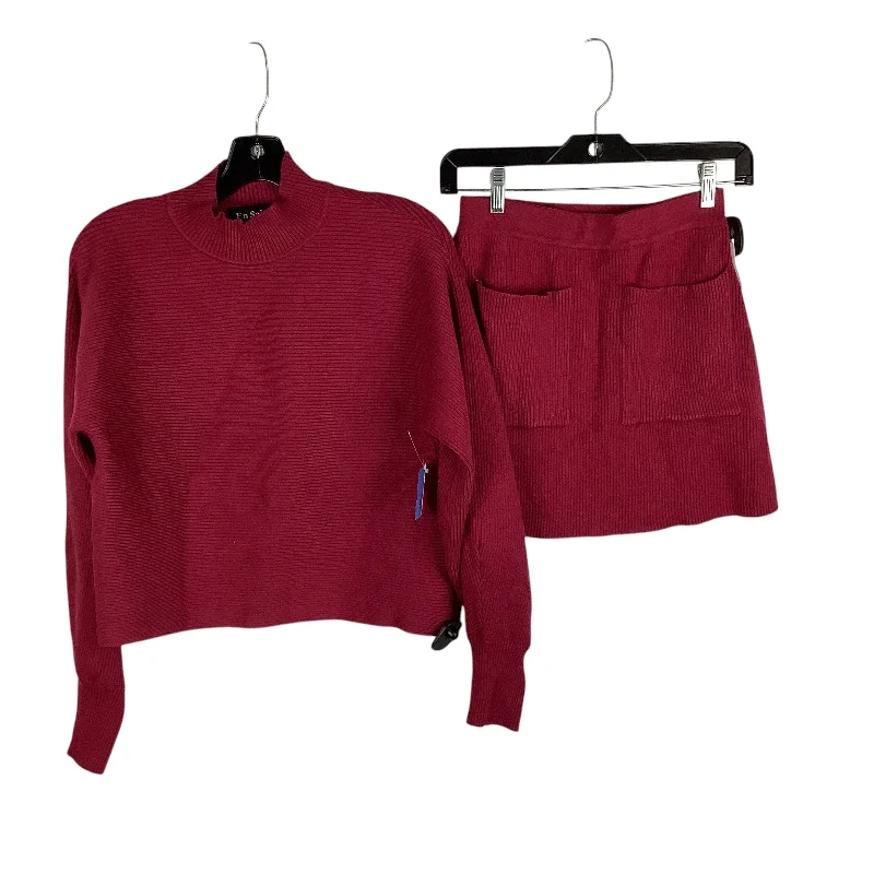 Skirt Set 2pc By Clothes Mentor In Red, Size: Xs