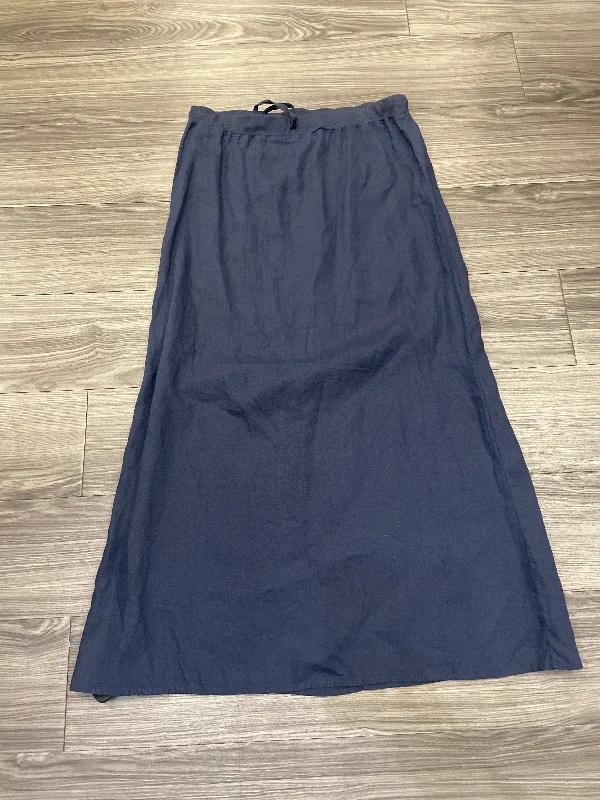 Skirt Maxi By Max Studio In Navy, Size: L