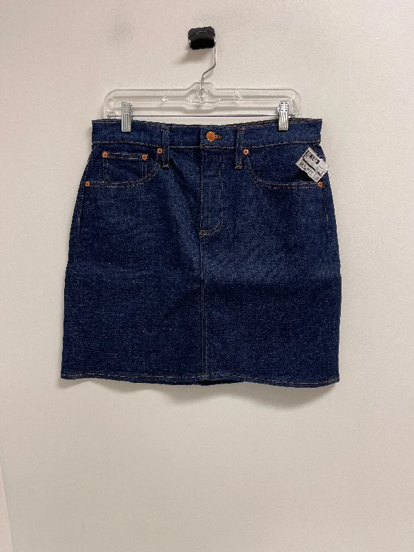 Skirt Midi By J. Crew In Blue Denim, Size: 8