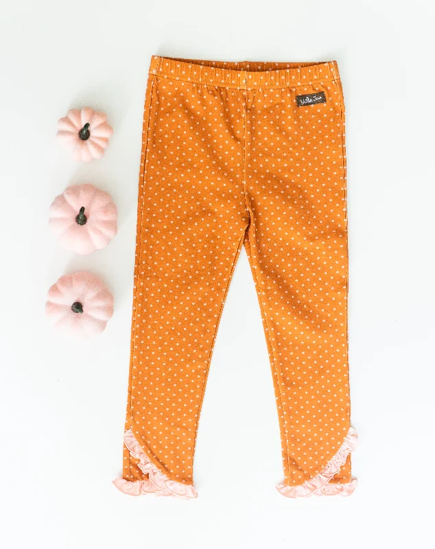 Dotty Pumpkin Patch Scrappy Leggings