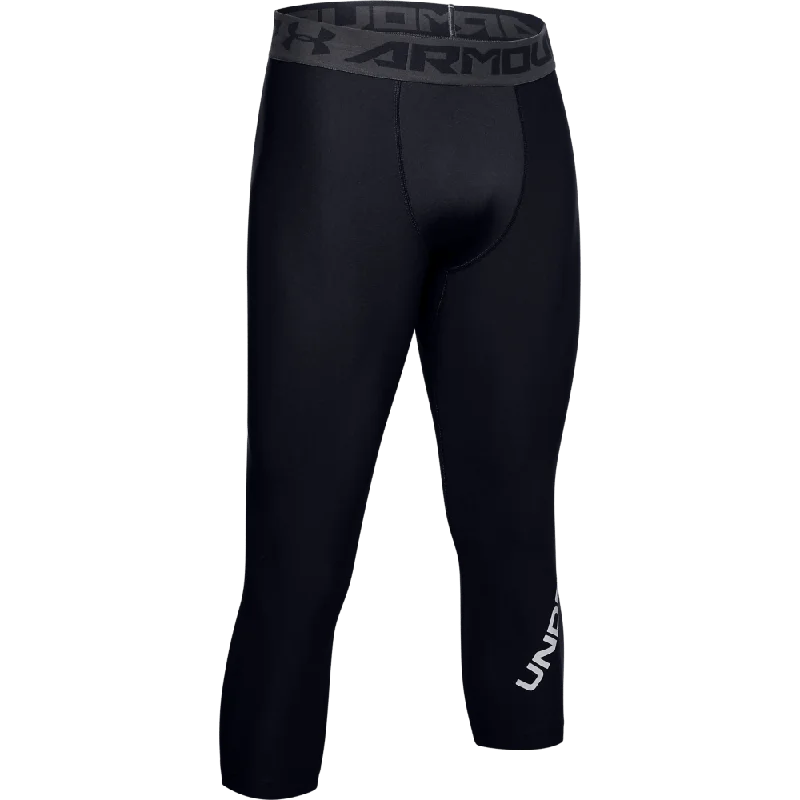 Under Armour Hg Graphic 3/4 Leggings Men Training 3/4 Tight Black Ua1352677-001